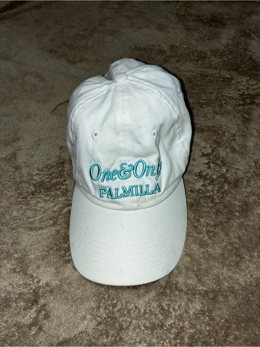 One & Only Palmilla White Embroidered Baseball Cap